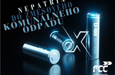 Batérie nepatria do zmesového komunálneho odpadu